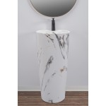 Умывальник отдельностоящий Rea Blanka Marble Marmur Matt Умывальник отдельностоящий Rea Blanka Marble Marmur Matt